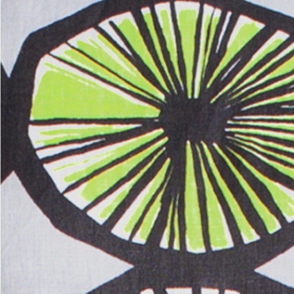 Marimekko Limeloi Sleeveless Dress with Green and Gray Pattern US 8 = 38 - Picture 14 of 16